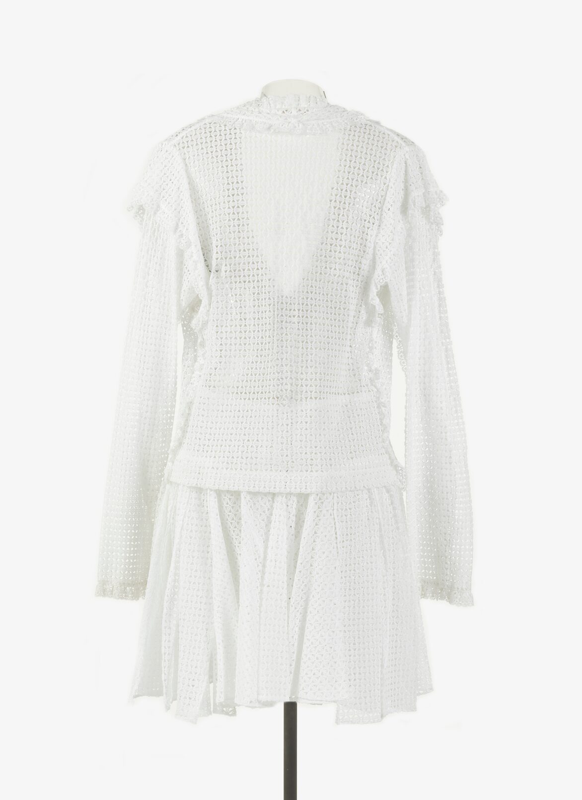 MACRAMÉ FLARED SKIRT  ALAÏA  MACRAMÉ FLARED SKIRT